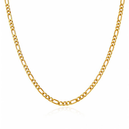Rope style necklace. 18k gold plated