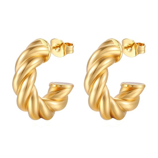 18K gold plated Wrap hoops