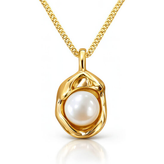 Iconic pearl gold plated